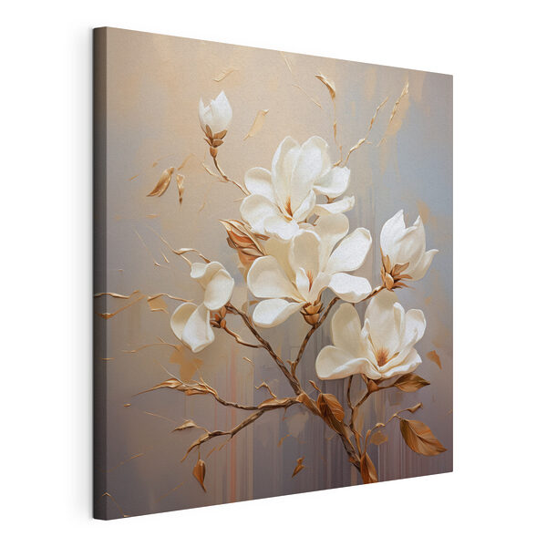 Painting of white flowers Painting of white flowers