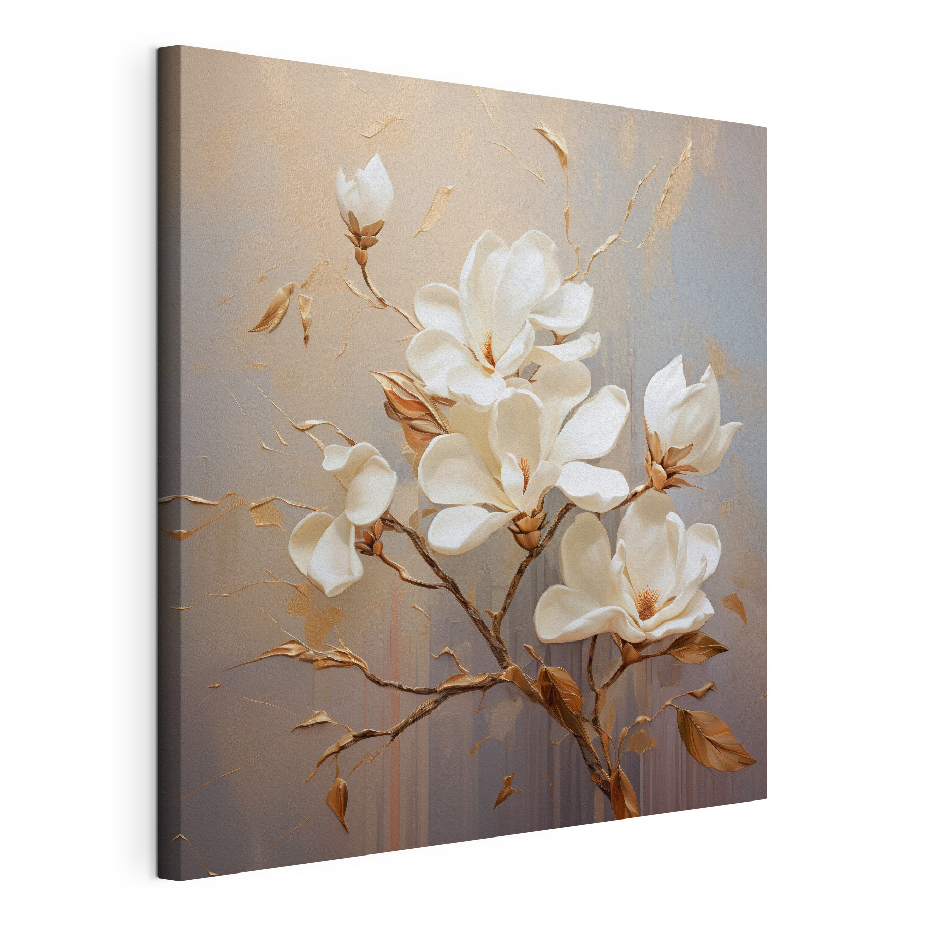 Painting of white flowers Painting of white flowers