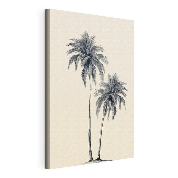 Groep palmbomen Canvas Schilderijen Groep palmbomen
