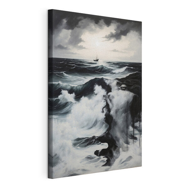 Canvas Schilderijen Schilderij van een schip in de oceaan (Artikelnummer: s44071) Canvas Schilderijen Canvas Schilderijen Schilderij van een schip in de oceaan (Artikelnummer: s44071)