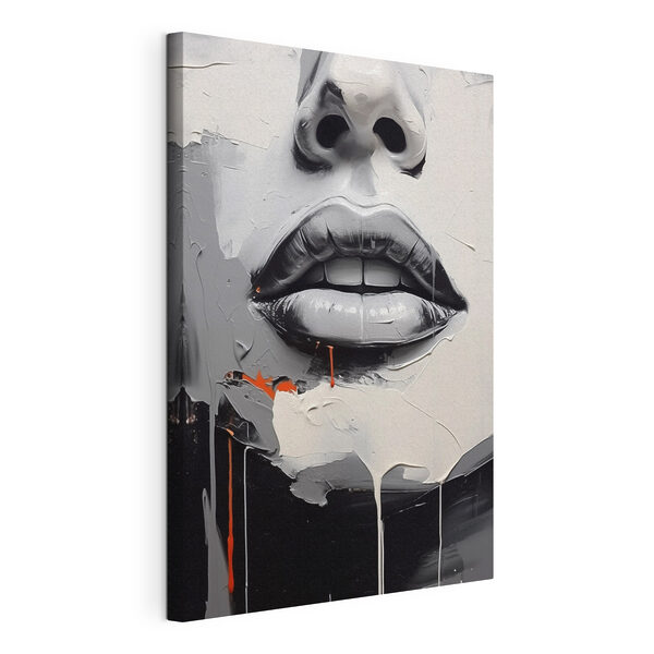 Canvas Schilderijen Schilderij van een vrouw’s lippen (Artikelnummer: s44119) Canvas Schilderijen Canvas Schilderijen Schilderij van een vrouw’s lippen (Artikelnummer: s44119)