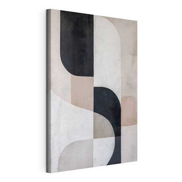 Canvas Schilderijen Zwart-wit kunstwerk