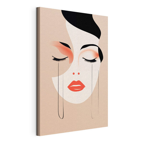 Emotionele expressie door minimalistische kunst Canvas Schilderijen Emotionele expressie door minimalistische kunst