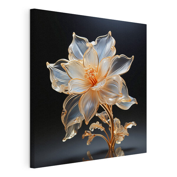 Delicate bloem in elegant ontwerp Canvas Schilderijen Delicate bloem in elegant ontwerp