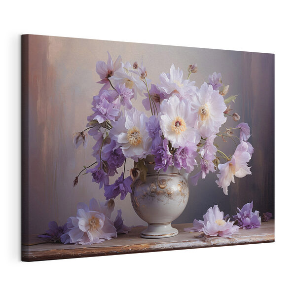 Canvas Schilderijen Canvas Schilderijen Vaas met bloemen erin (Artikelnummer: s45058)