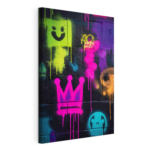 Canvas Schilderijen Muur met graffiti erop (Artikelnummer: s45717) Canvas Schilderijen Canvas Schilderijen Muur met graffiti erop (Artikelnummer: s45717)
