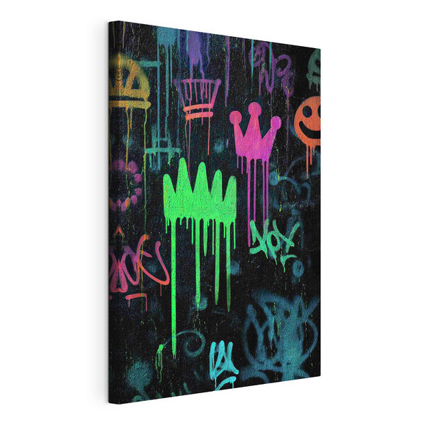 Canvas Schilderijen Graffiti op een muur (Artikelnummer: s45718) Canvas Schilderijen Canvas Schilderijen Graffiti op een muur (Artikelnummer: s45718)