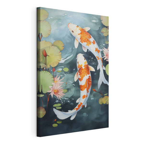 Canvas Schilderijen Twee vissen die in het water zwemmen (Artikelnummer: s46087) Canvas Schilderijen Canvas Schilderijen Twee vissen die in het water zwemmen (Artikelnummer: s46087)