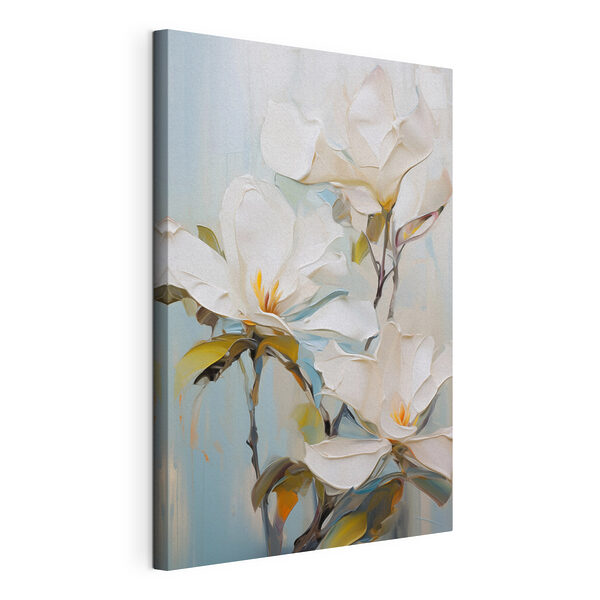 Canvas Schilderijen Canvas Schilderijen Schilderij van witte bloemen (Artikelnummer: s46276)