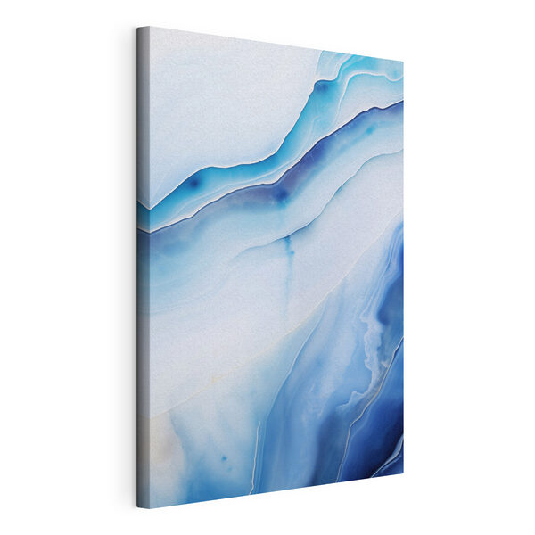 Canvas Schilderijen Canvas Schilderijen Golven in rustige blauwe tinten (Artikelnummer: s46291)