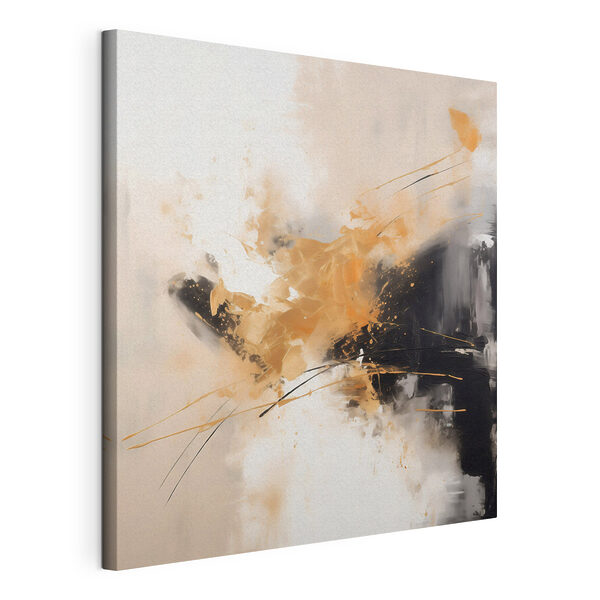 Canvas Schilderijen Canvas Schilderijen Schilderij van een zwart-witte muur (Artikelnummer: s46327)