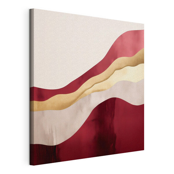 Canvas Schilderijen Rood-wit golvend patroon (Artikelnummer: s46331) Canvas Schilderijen Canvas Schilderijen Rood-wit golvend patroon (Artikelnummer: s46331)