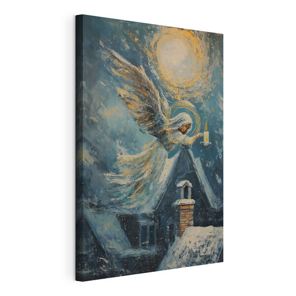 Canvas Schilderijen Schilderij van een vrouw met een kaars in haar hand (Artikelnummer: s46600) Canvas Schilderijen Canvas Schilderijen Schilderij van een vrouw met een kaars in haar hand (Artikelnummer: s46600)