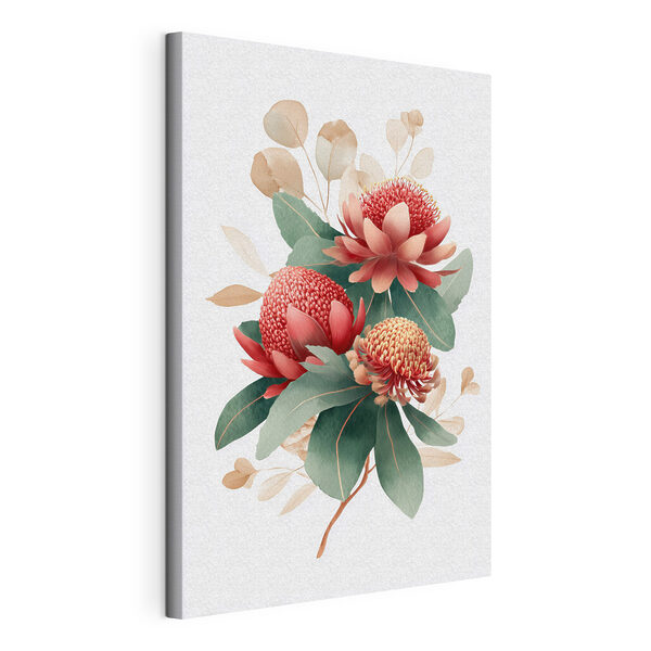 Canvas Schilderijen Levendige bloemen tegen een lichte achtergrond (Artikelnummer: s46955) Canvas Schilderijen Canvas Schilderijen Levendige bloemen tegen een lichte achtergrond (Artikelnummer: s46955)