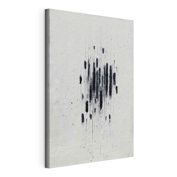 Canvas Schilderijen Zwarte verf op een wit oppervlak (Artikelnummer: s46957) Canvas Schilderijen Canvas Schilderijen Zwarte verf op een wit oppervlak (Artikelnummer: s46957)