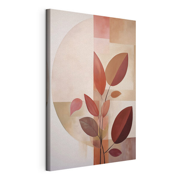 Canvas Schilderijen Canvas Schilderijen Schilderij van een plant met bladeren (Artikelnummer: s47041)