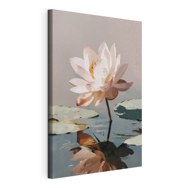Canvas Schilderijen Bloem in het water (Artikelnummer: s47093) Canvas Schilderijen Canvas Schilderijen Bloem in het water (Artikelnummer: s47093)