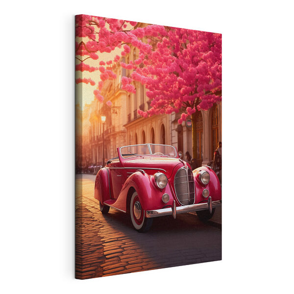 Canvas Schilderijen Canvas Schilderijen Auto op straat (Artikelnummer: s47295)