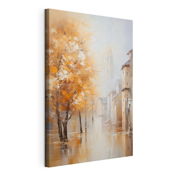 Canvas Schilderijen Schilderij van een straat met bomen en gebouwen op de achtergrond (Artikelnummer: s47304) Canvas Schilderijen Canvas Schilderijen Schilderij van een straat met bomen en gebouwen op de achtergrond (Artikelnummer: s47304)