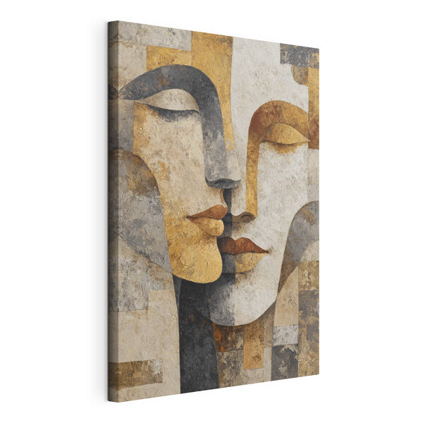 Canvas Schilderijen Schilderij van twee gezichten (Artikelnummer: s47662) Canvas Schilderijen Canvas Schilderijen Schilderij van twee gezichten (Artikelnummer: s47662)