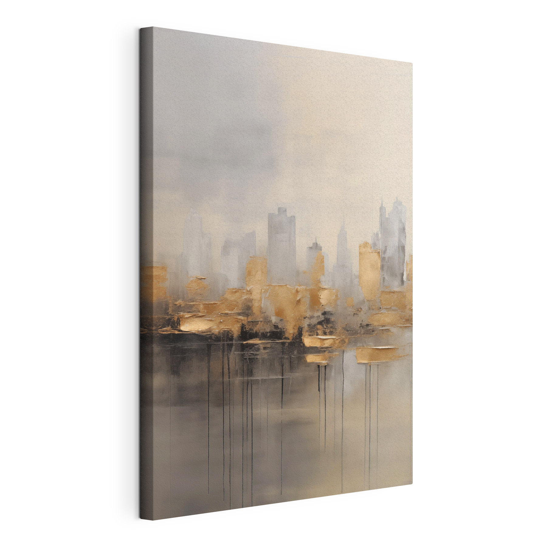 Painting of a city Painting of a city