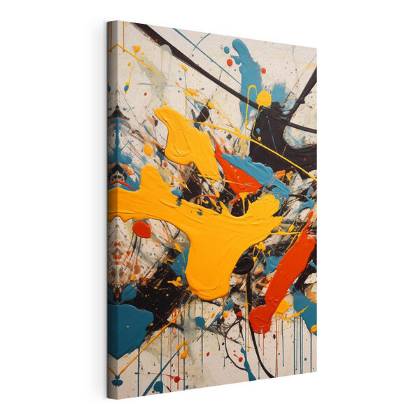 Canvas Schilderijen Canvas Schilderijen Schilderen in verschillende kleuren (Artikelnummer: s47684)