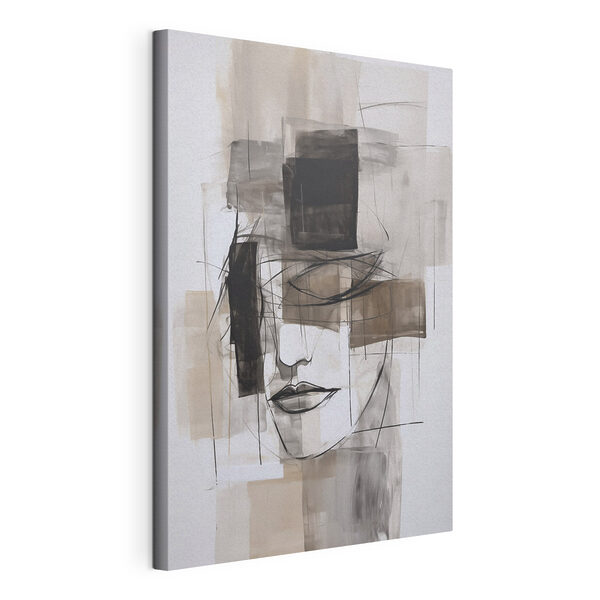 Canvas Schilderijen Schilderij van het gezicht van een vrouw (Artikelnummer: s47716) Canvas Schilderijen Canvas Schilderijen Schilderij van het gezicht van een vrouw (Artikelnummer: s47716)
