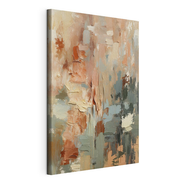 Canvas Schilderijen Canvas Schilderijen Een abstracte mix van zachte tinten (Artikelnummer: s47754)