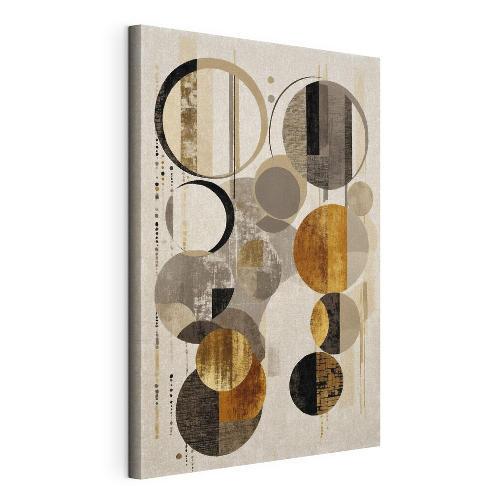 Dynamic circles in neutral tones Dynamic circles in neutral tones