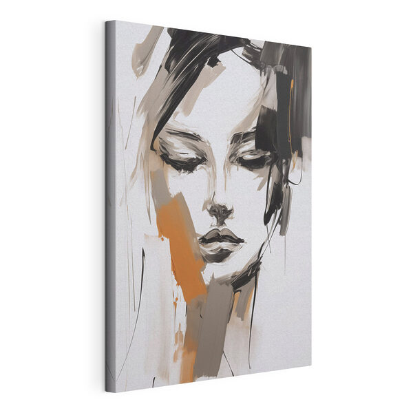 Canvas Schilderijen Canvas Schilderijen Schilderij van het gezicht van een vrouw (Artikelnummer: s47801)