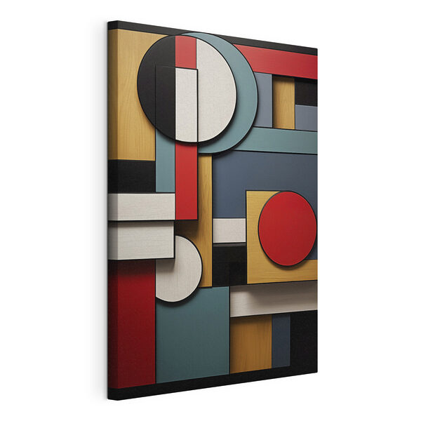 Canvas Schilderijen Canvas Schilderijen Kleurrijk geometrisch ontwerp (Artikelnummer: s47875)