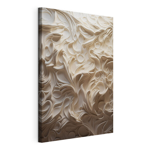 Uit papier geknipt wit vel Canvas Schilderijen Uit papier geknipt wit vel