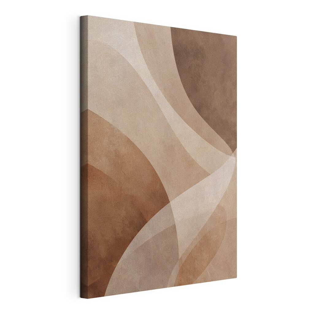 Soft curves in earthy tones