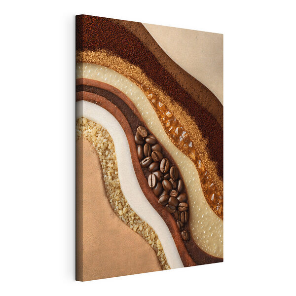 Canvas Schilderijen - Laagjes met rijke koffieteksturen (Artikelnummer: s47960) Canvas Schilderijen Canvas Schilderijen - Laagjes met rijke koffieteksturen (Artikelnummer: s47960)