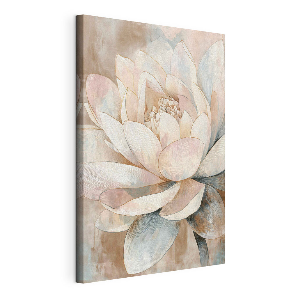 Elegant flower in soft pastel tones