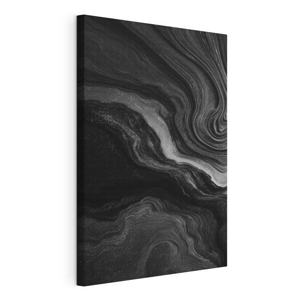 Canvas Schilderijen Canvas Schilderijen Zwart-wit oppervlak met wervelpatronen (Artikelnummer: s47999)