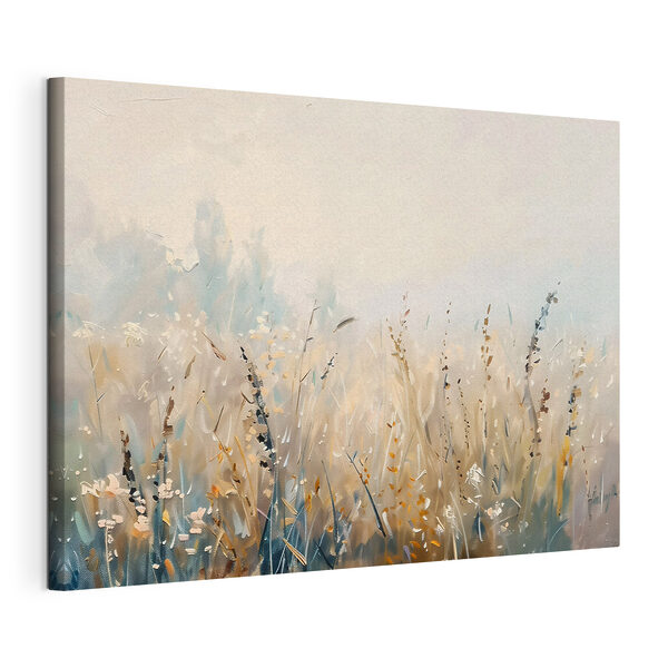 Canvas Schilderijen Canvas Schilderijen Schilderij van een grasveld (Artikelnummer: s48004)