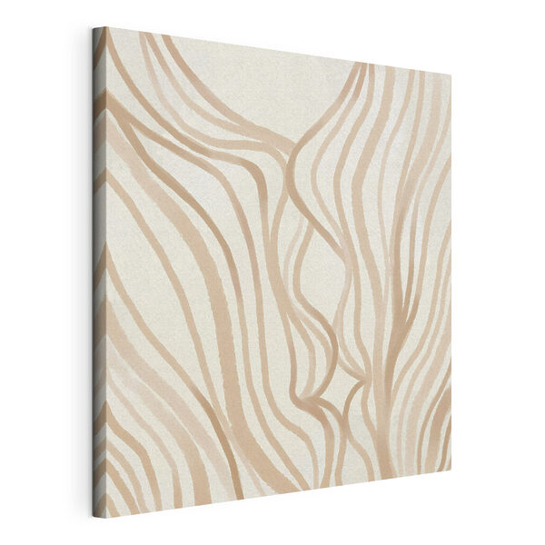 Canvas Schilderijen Vloeiende lijnen in zachte, neutrale tinten (Artikelnummer: s48027) Canvas Schilderijen Canvas Schilderijen Vloeiende lijnen in zachte, neutrale tinten (Artikelnummer: s48027)
