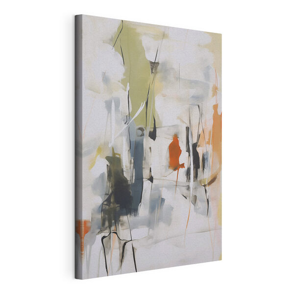 Schilderij van een persoon in verschillende kleuren Canvas Schilderijen Schilderij van een persoon in verschillende kleuren