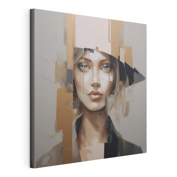 Canvas Schilderijen Canvas Schilderijen Schilderij van een vrouw (Artikelnummer: s48050)