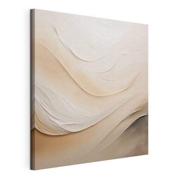 Canvas Schilderijen Canvas Schilderijen Zachte golven in neutrale tinten (Artikelnummer: s48099)