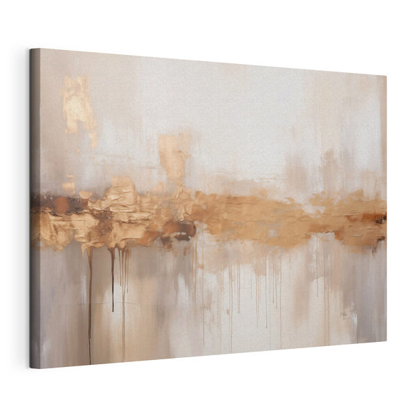 Canvas Schilderijen Schilderij van een witte muur waar bruine verf vanaf druipt (Artikelnummer: s48132) Canvas Schilderijen Canvas Schilderijen Schilderij van een witte muur waar bruine verf vanaf druipt (Artikelnummer: s48132)