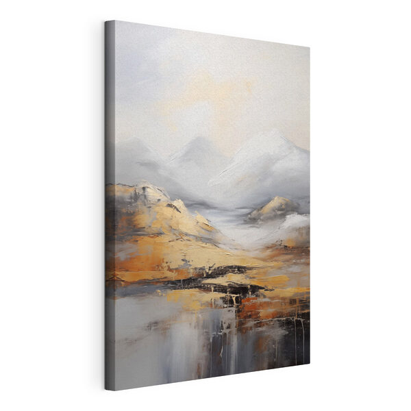 Canvas Schilderijen Canvas Schilderijen Schilderij van bergen en water (Artikelnummer: s48152)