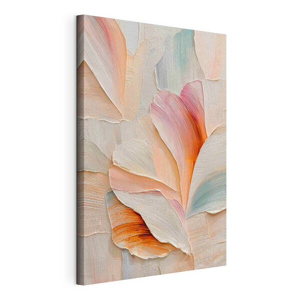 Canvas Schilderijen Canvas Schilderijen - Zachte tinten van abstracte bloemblaadjes (Artikelnummer: s48201)