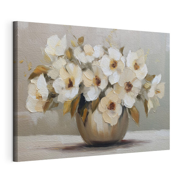 Canvas Schilderijen Schilderij van bloemen in een vaas (Artikelnummer: s48242) Canvas Schilderijen Canvas Schilderijen Schilderij van bloemen in een vaas (Artikelnummer: s48242)