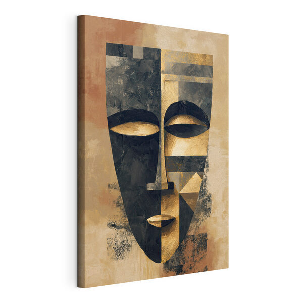Canvas Schilderijen Abstracte kunst met een gestileerd gezicht (Artikelnummer: s48248) Canvas Schilderijen Canvas Schilderijen Abstracte kunst met een gestileerd gezicht (Artikelnummer: s48248)