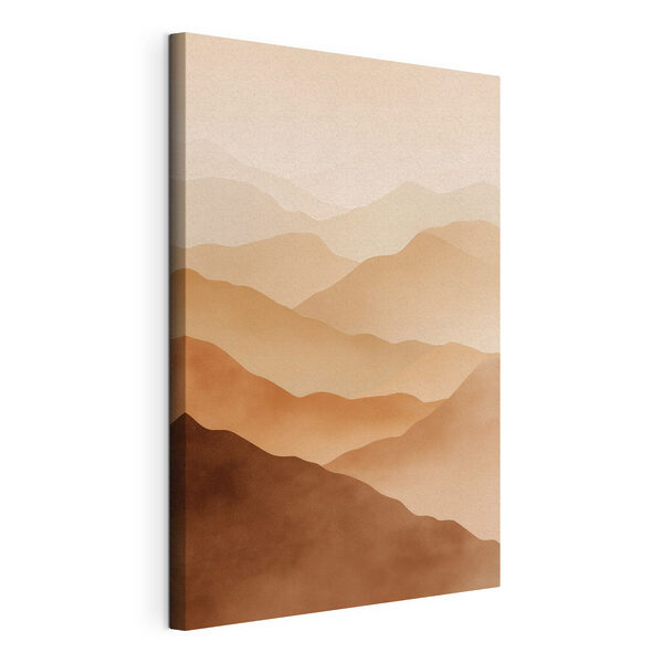 Canvas Schilderijen Canvas Schilderijen Bergketen met mist (Artikelnummer: s48253)