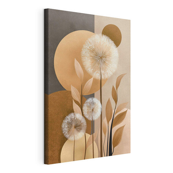Canvas Schilderijen Canvas Schilderijen Elegante bloemen tegen een zachte achtergrond (Artikelnummer: s48283)