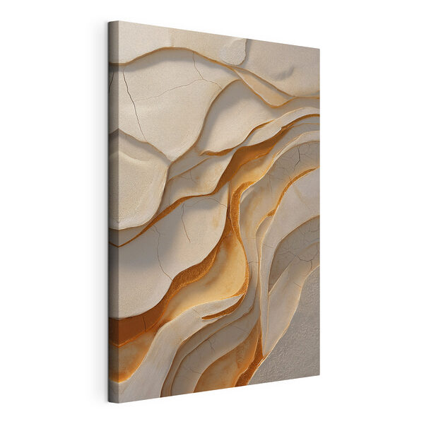 Canvas Schilderijen Canvas Schilderijen Golven van gelaagde textuur en kleur (Artikelnummer: s48313)