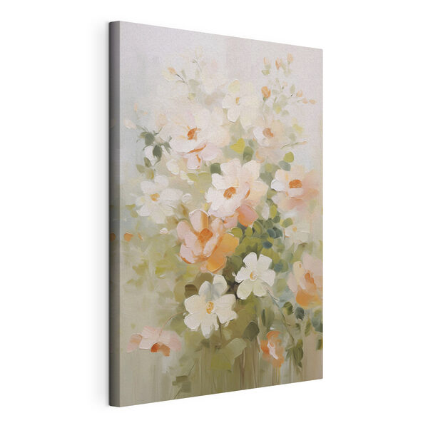 Canvas Schilderijen Schilderij van bloemen op een witte ondergrond (Artikelnummer: s48322) Canvas Schilderijen Canvas Schilderijen Schilderij van bloemen op een witte ondergrond (Artikelnummer: s48322)